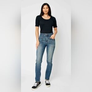 Judy Blue High Rise Dark Wash Relaxed Jeans Slim Straight Skinny Various NEW
